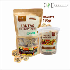 Pitahaya deshidratada en dos presentaciones