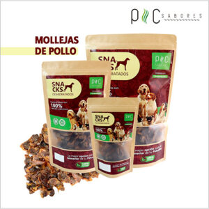 Mollejas de Pollo deshidratadas en 3 presentaciones